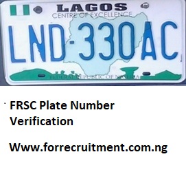 Lagos State FRSC Plate Number Verification