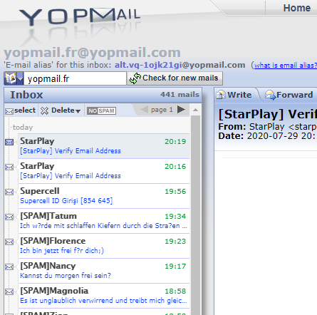 yopmail login sign in to a disposable email for recruitment